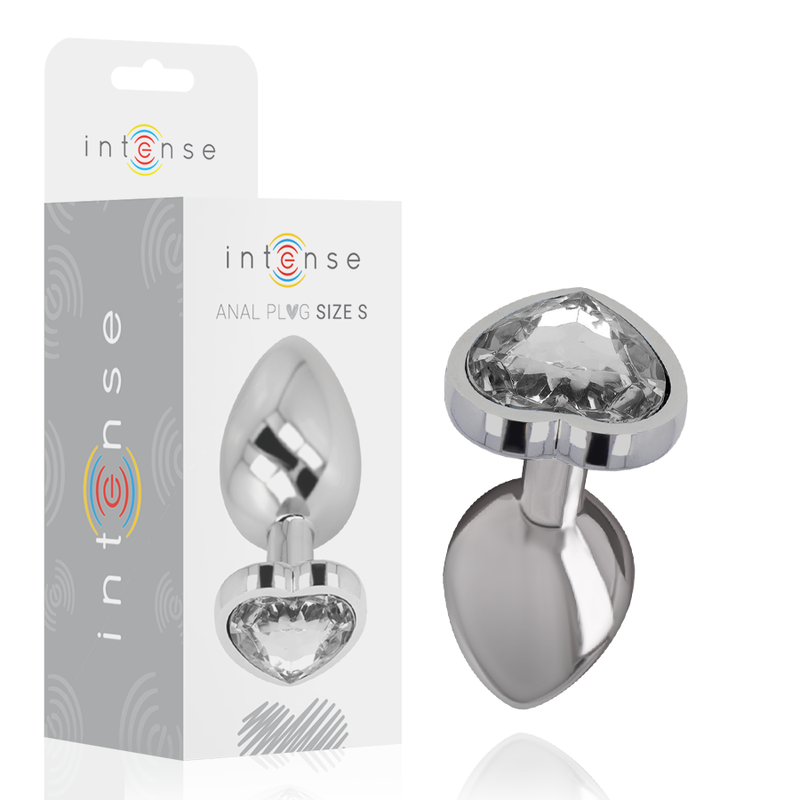 INTENSE - PLUG ANAL METAL ALUMINIO CORAZN BLANCO TALLA S INTENSE - PLUG ANAL METAL ALUMINIO CORAZN BLANCO TALLA S